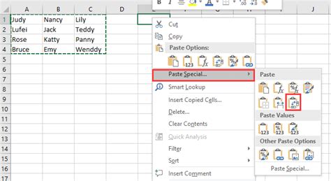 How To Rotate Table In Excel