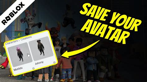 How To Save Avatars On Roblox