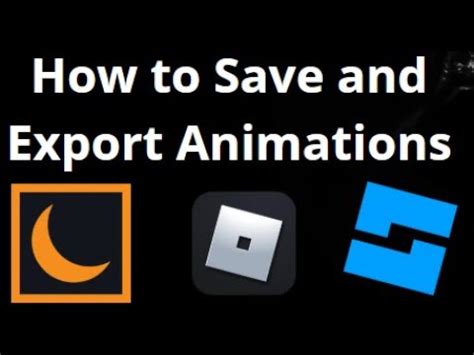 How To Save Moon Animator Animations To Roblox