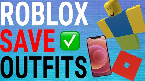 How To Save Outfits on Roblox Mobile - YouTube