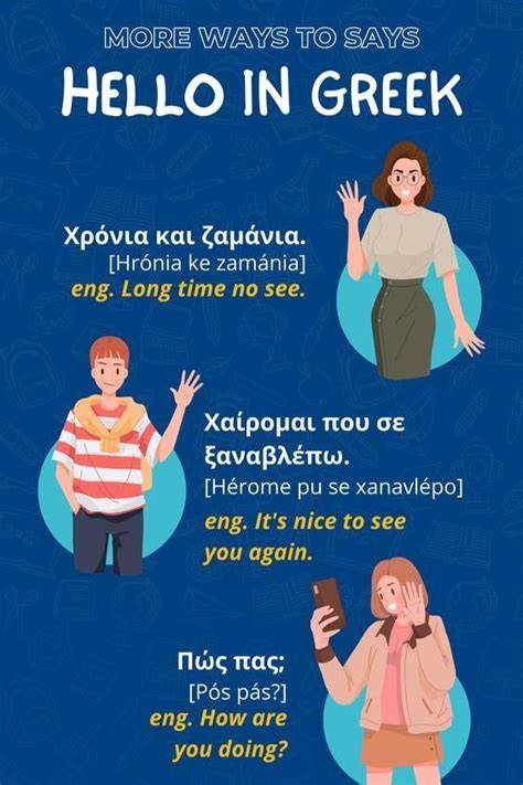 How To Say Hello In Greece