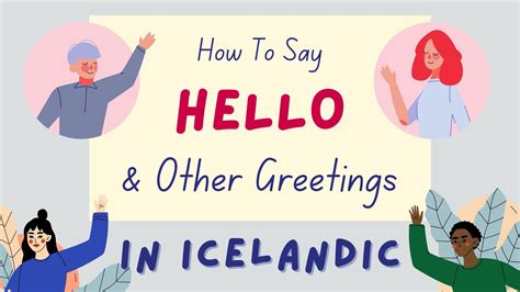 How To Say Hello In Icelandic