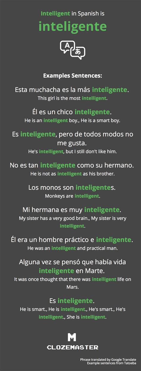 How To Say Intelligent In Spanish: Stepbystep