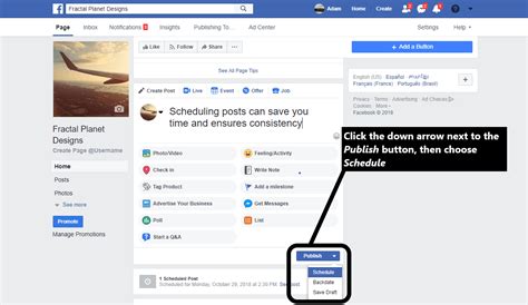 the geekery How To Schedule Your Facebook Posts Right On Facebook