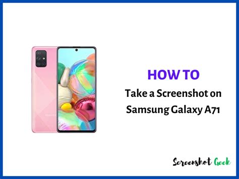 How To Screenshot On Samsung A71