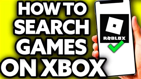 How To Search Games on Roblox Xbox One 2023 - YouTube