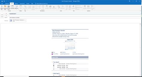 How To Send Calendar Availability In Outlook