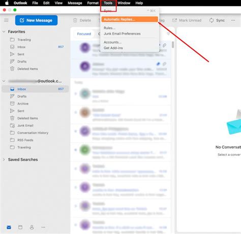 How To Set Out of Office Outlook App on Mac