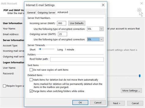 How To Set Up Gmail IMAP Settings In The Outlook Desktop App