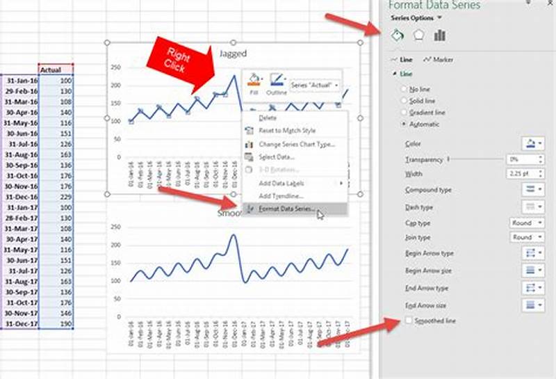 How To Smooth Line Chart In Excel