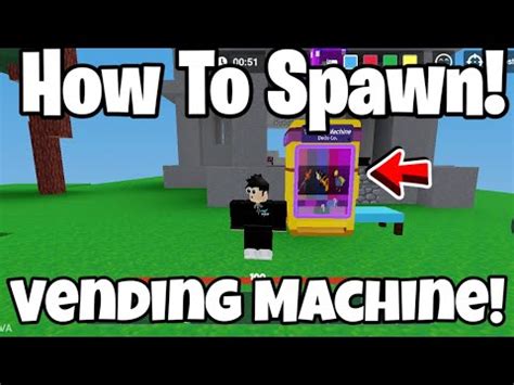 How To Spawn Vending Machine! On Roblox Bedwars Commands 