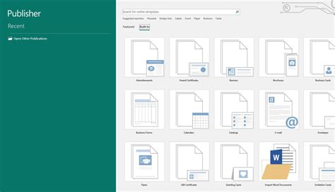 How To Start a Publisher Document From a Template