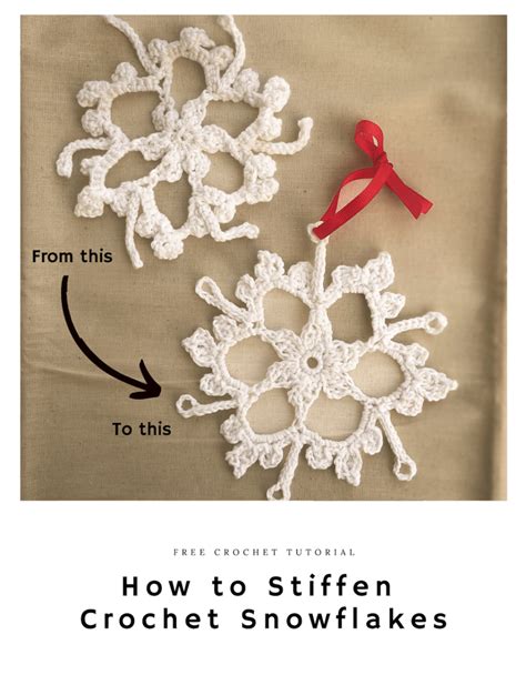How To Stiffen Crochet Snowflakes