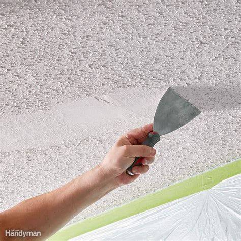 Project ByeBye Popcorn DIY Popcorn Ceiling Removal Simply Beautiful By Angela