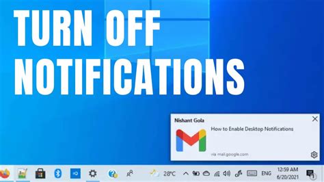 How To Temporarily Turn Off  Notifications In Windows 10