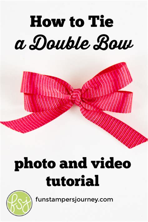 Master the Art of Knotting: Learn How to Tie a Double Bow like a Pro!