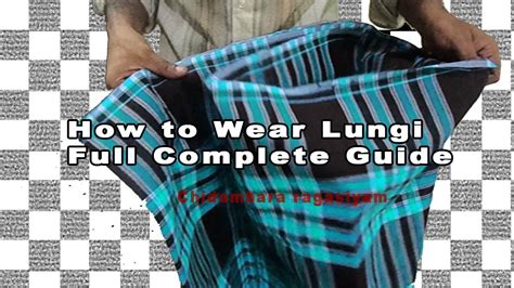 Learn How to Tie a Lungi Like a Pro - Step by Step Guide.
