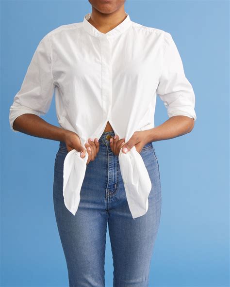 Learn the Trendy Technique: How to Perfectly Tie a Shirt Up for Effortless Style