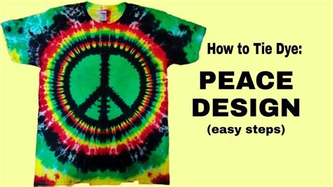Step-by-Step Guide on Tying Dyeing a Peace Sign: Achieve the Colorful and Groovy Look!