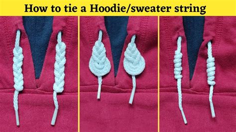 How To Tie Hoodie Strings