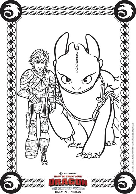 How To Train Your Dragon Printable Coloring Sheets