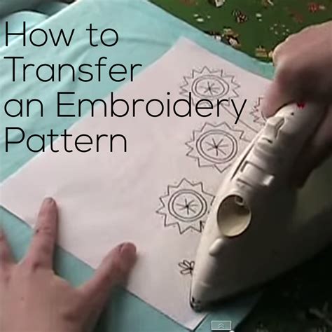 How To Transfer Embroidery Pattern To Wool