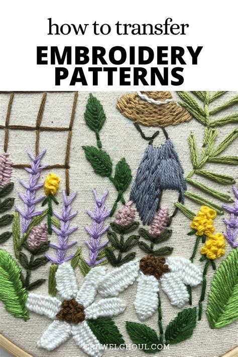 How To Transfer Embroidery Patterns To Fabric