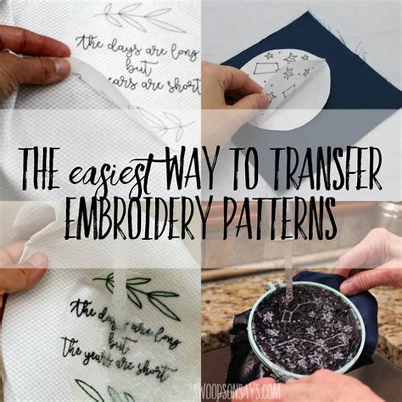 How To Transfer Picture To Embroidery Pattern