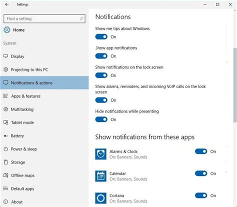 How To Turn Off Notifications In Windows 10