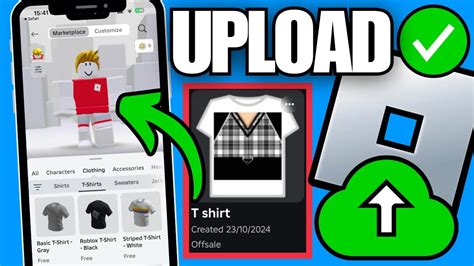 How To UPLOAD CLOTHING to ROBLOX on MOBILE! - YouTube