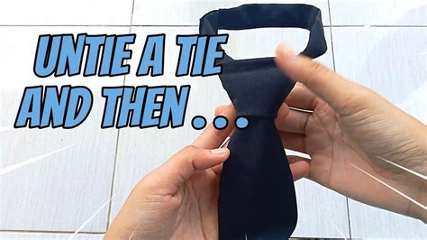 Unlock the Knot: A Simple Guide on How to Untie a Tie for Beginners.