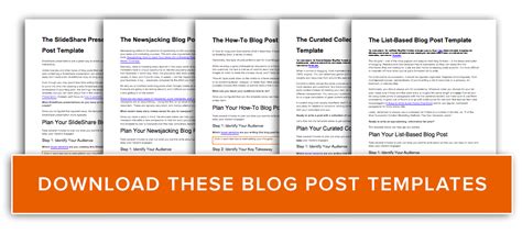 How To Use A Blog Post Template In Word