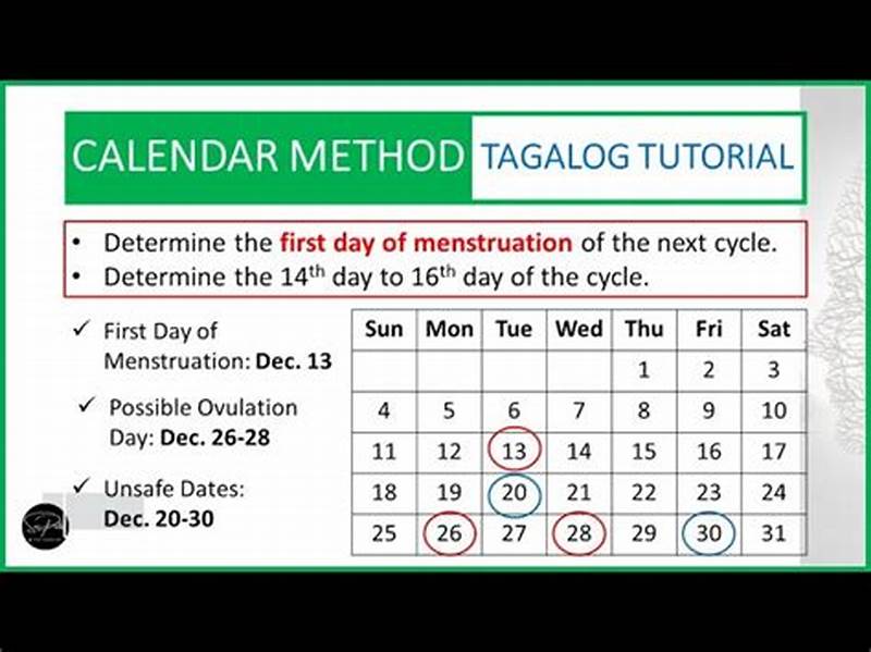 How To Use Calendar Method In Tagalog
