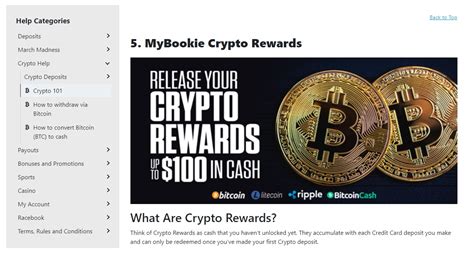 How To Use Crypto Rewards On Mybookie