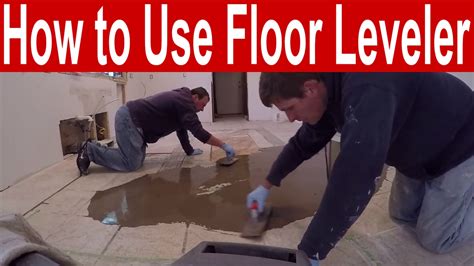 How To Use Floor Leveler