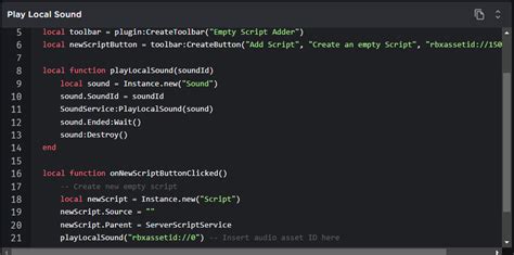How To Use PlayLocalSound - Scripting Support - DevForum | Roblox