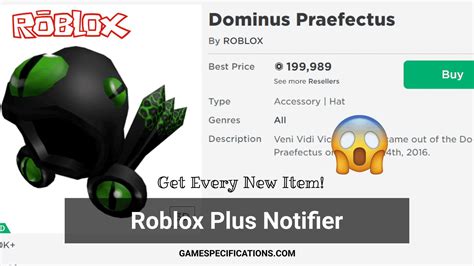 How To Use Roblox Plus Notifier To Get The Catalogue Items First 