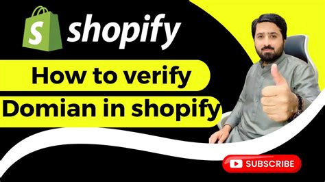How To Verify Domain On Shopify