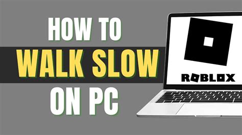 How To Walk Slow In Roblox On PC - YouTube