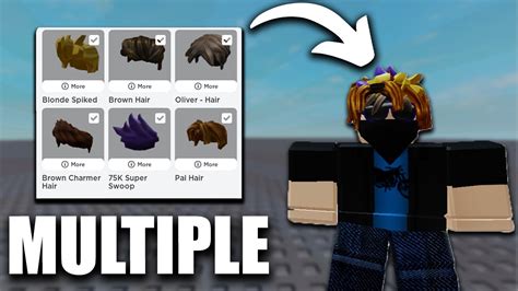How To Wear Multiple Hair On Roblox