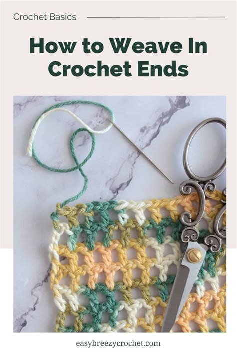 How To Weave In Crochet Ends