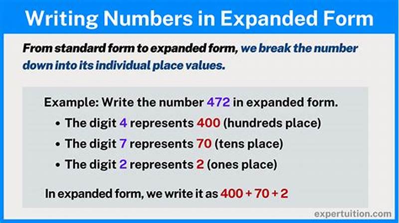 How To Write 10 In Expanded Form