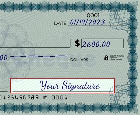 How To Properly Write 2,600 Dollars On A Check: A Step-by-Step Guide.