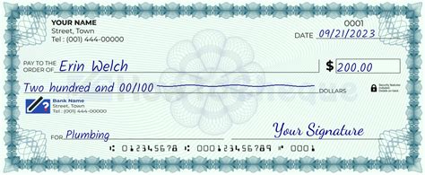 Step-by-Step Guide: How to Write 200 on a Check