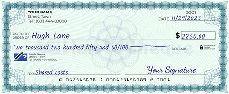 How to Properly Write 2250 Dollars on a Check: A Step-by-Step Guide