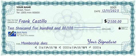 Step-by-Step Guide: Writing a Check for $2500 Made Easy