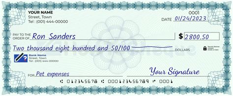 Mastering the Art of Writing 2800 on a Check: A Step-by-Step Guide