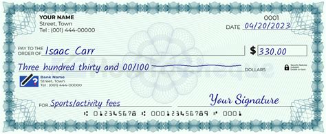 Mastering the Art of Writing 330 on a Check: A Step-by-Step Guide