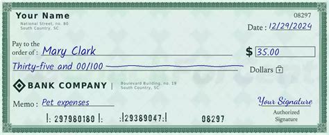 Step-by-Step Guide: How to Write $35 On a Check Like a Pro