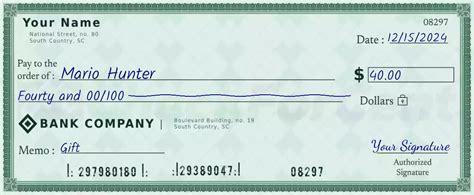 Step-by-Step Guide: How to Properly Write 40 Dollars on a Check